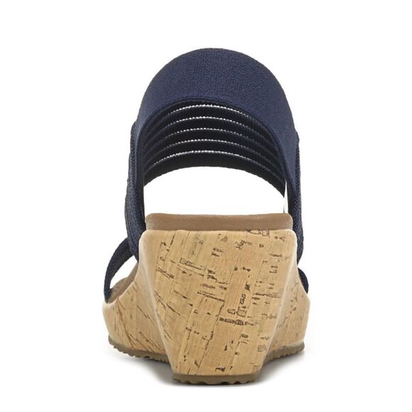 NWT Skechers Women's Beverlee Sheer Luck Wedge Blue Sandal - Size 8  ***Item: S5 - Picture 5 of 6